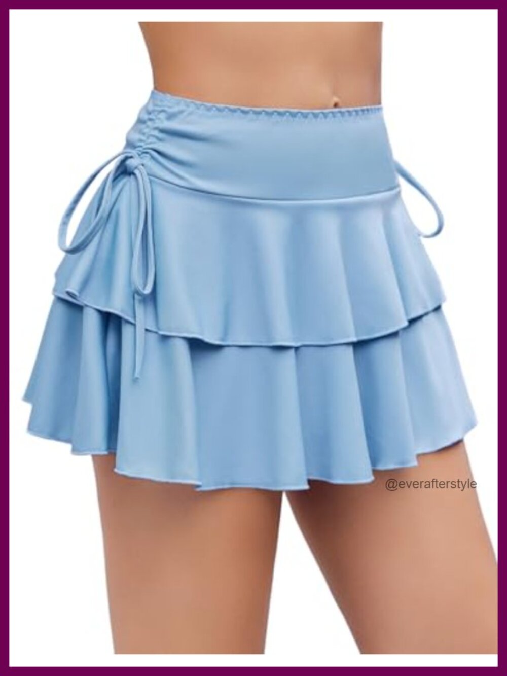 Avidlove Mini Skirt Micro Pleated Ruffle Layered Y2K Cheer Cosplay Costume
